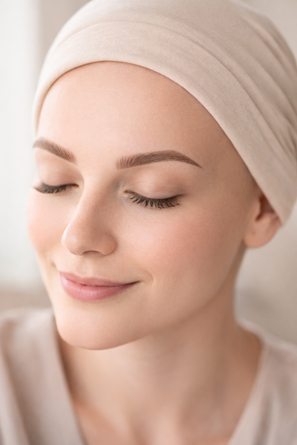 Dermopigmentation réparatrice des sourcils après chimiothérapie avec résultat naturel