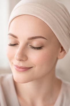 Dermopigmentation réparatrice des sourcils après chimiothérapie avec résultat naturel