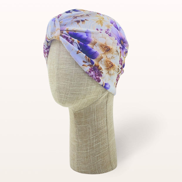 Turban chimio léger en coton OEKO-TEX pour cuir chevelu sensible