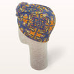 Turban de chimiothérapie Maëlya en coton doux à motifs - vue de profil